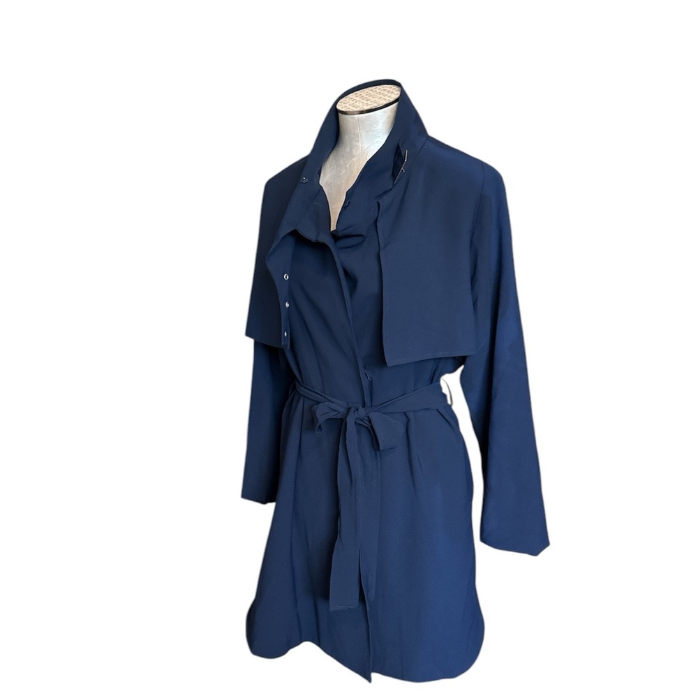 Style 5 Women’s Lightweight Long Jacket color Navy Approx Size Medium